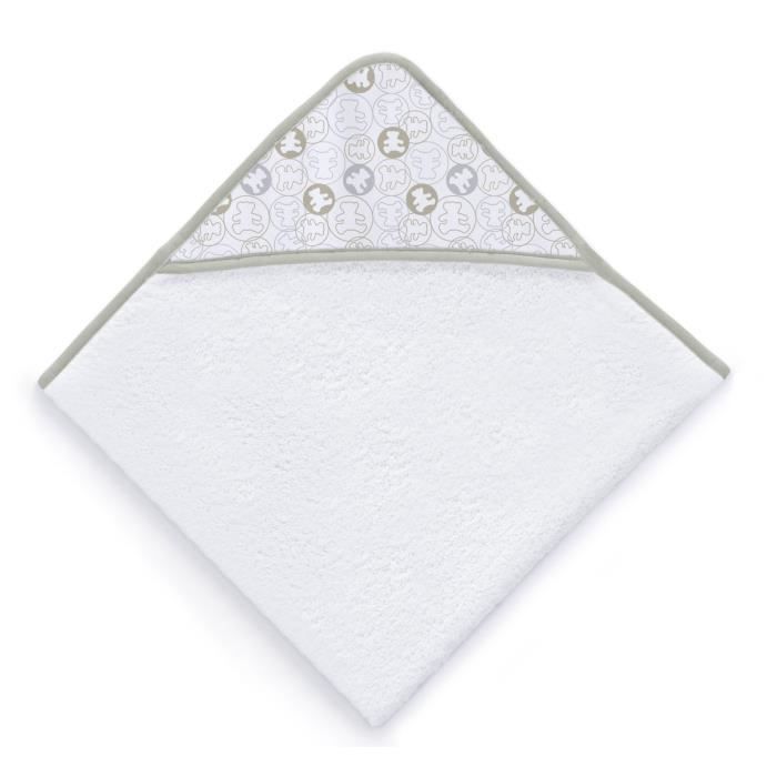 LULU CASTAGNETTE Sortie de bain Coton Brodée All Lulu 100x100 cm Beige