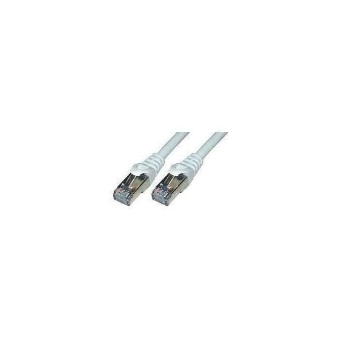 MCL Cordon de brassage - RJ45 CAT 6 F/UTP - 2 m - Gris