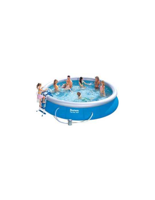 BESTWAY Kit Piscine ronde autoportante Ø4,57 x H1,07m