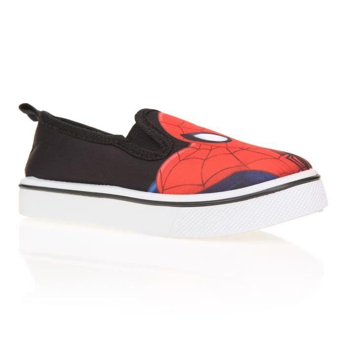 SPIDERMAN Baskets Slip On Imprimé Tissu Enfant Garçon