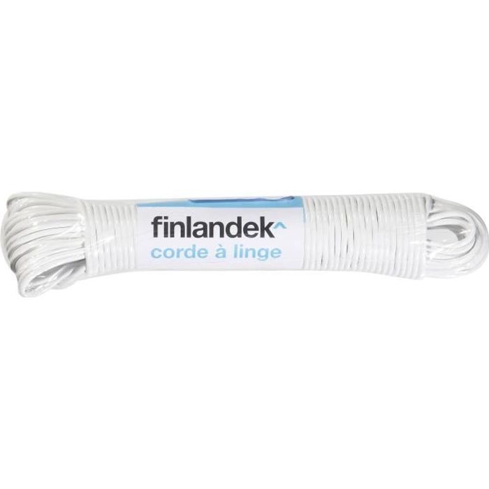 FINLANDEK Corde à linge 20m acier-textile