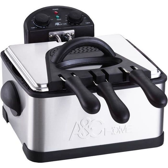 ART&CUISINE FRT20N Friteuse électrique semi-professionnelle triple - Inox