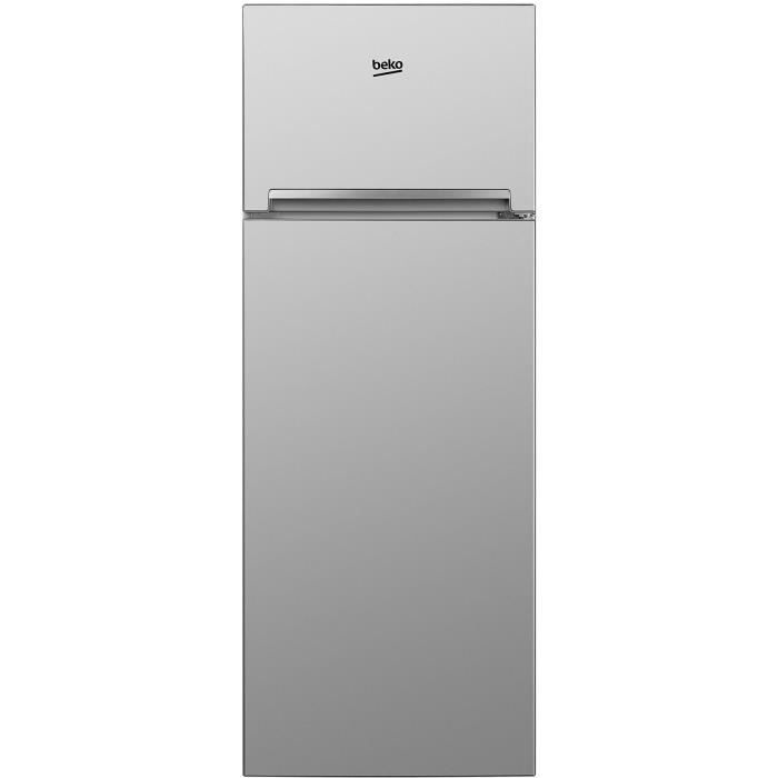 BEKO RDSA280K20S - Réfrigérateur 2 portes congélateur haut - 250 L (204 + 46 L) - Froid statique - A+ - L 54 x H 160 cm - Silver