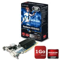 CARTE GRAPHIQUE INTERNE Sapphire AMD HD6450 1Go DDR3 CARTE GRAPHIQUE INTERNE Sapphire AMD HD6450 1Go DDR3