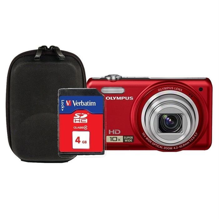 OLYMPUS D 720 Rouge + SD 4Go +TnB SUBLIM étui   Achat / Vente