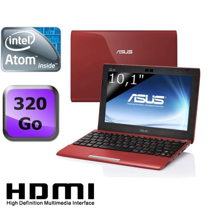 ASUS EeePC 1025C RED029S   Achat / Vente NETBOOK ASUS EeePC 1025C