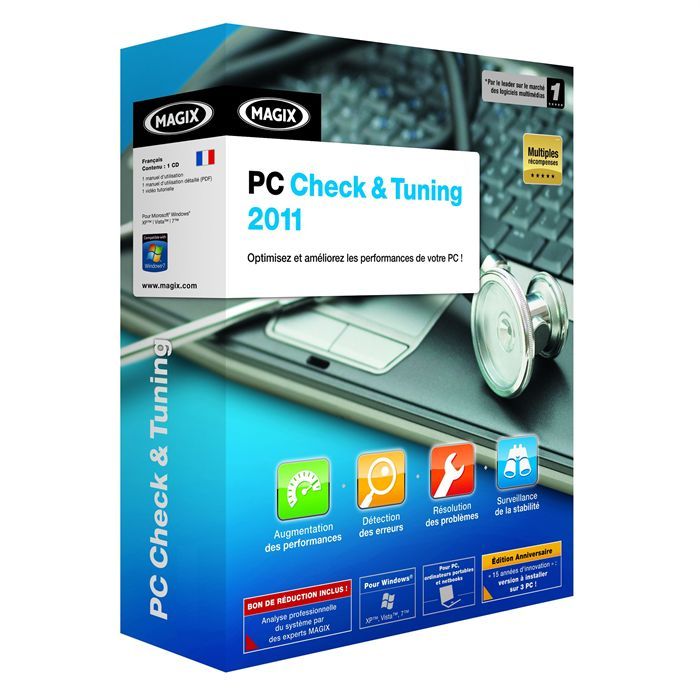 2011   Achat / Vente LOGICIEL LOISIRS MAGIX PC CHECK & TUNING 2011