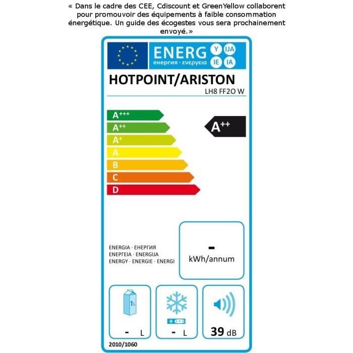  LH8FF20W - réfrigérateur combiné2