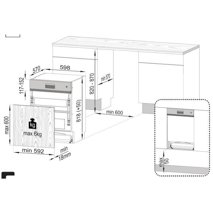  TDSN28520X - Lave-vaisselle encastrable - 152