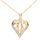Revoni - Collier pendentif en or jaune 9 carats et