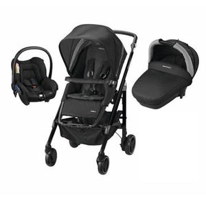 BEBE CONFORT Poussette Combinée Trio Loola - Black Crystal