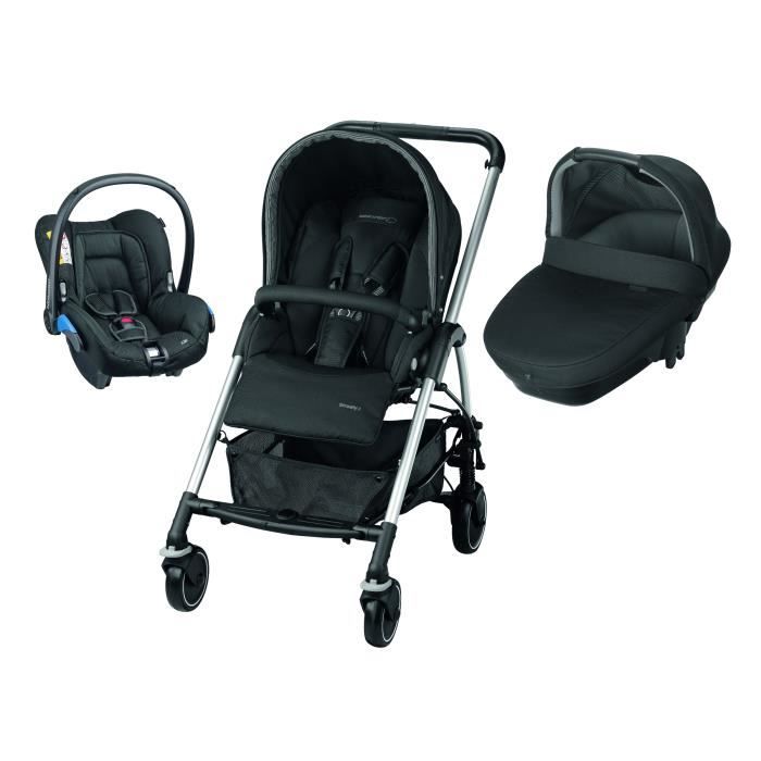 BEBE CONFORT Poussette Combinée Trio Streety Amber - Black Raven