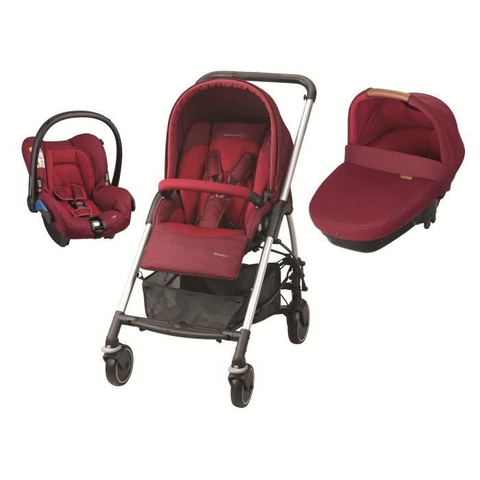 BEBE CONFORT Poussette Combinée Trio Streety Amber - Robin Red