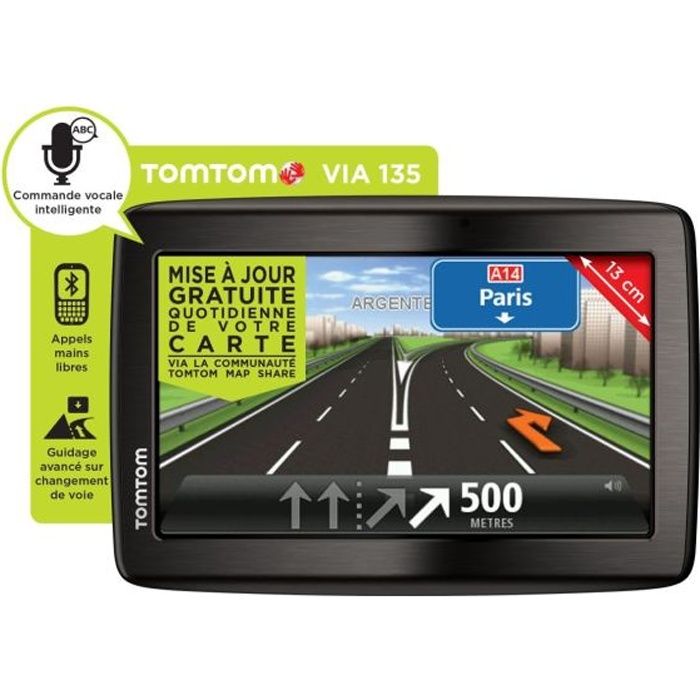 GPS TomTom Via 135 Europe 45 NF   Achat / Vente GPS AUTONOME TomTom