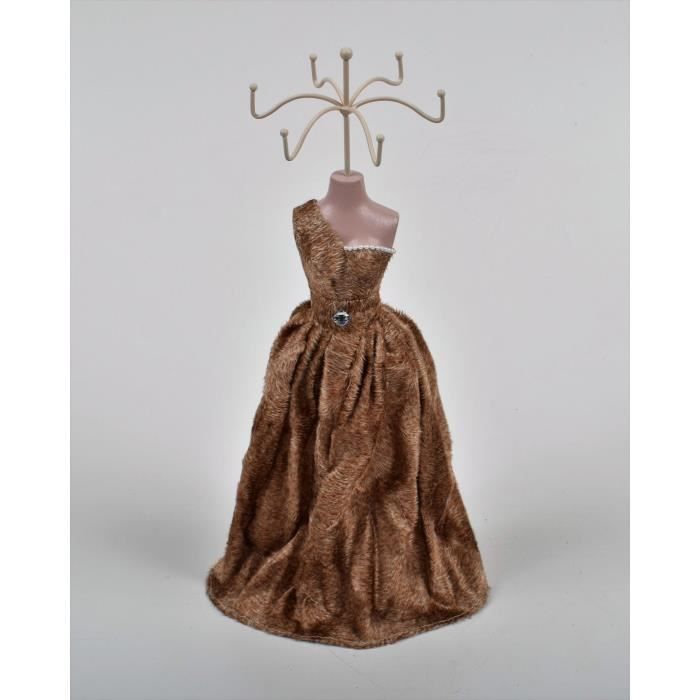 Porte bijoux Mannequin- H 40 cm - Marron