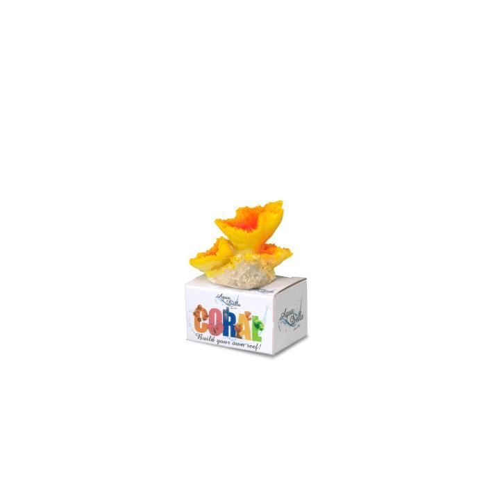 AQUA DELLA Décoration pour aquarium Corail Incrusté - 8,5 x 6,5 x 4,7cm - S