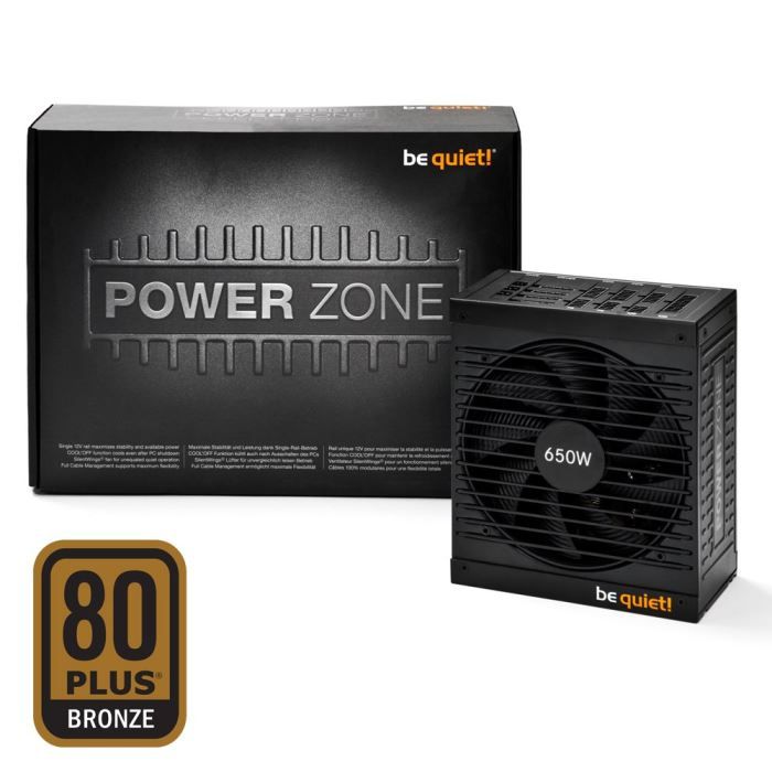 Be Quiet! Alimentation PC Power Zone CM 650W - 80PLUS Bronze