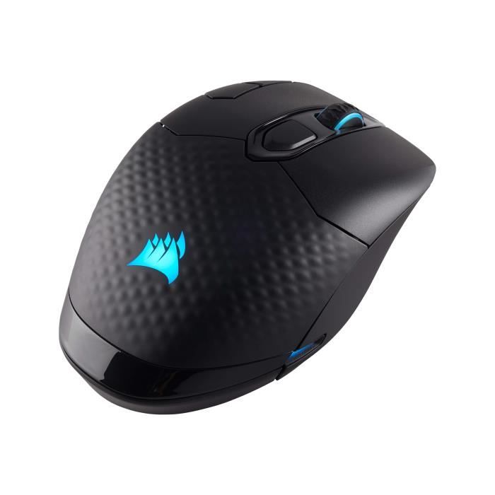 CORSAIR Souris Gamer Optique Sans Fil DARK CORE RGB SE 16000 DPI, recharge sans fil, Noire (CH-9315111-EU)