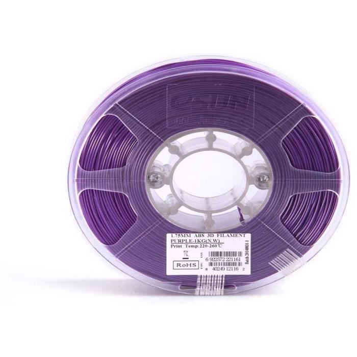 ESUN Filament pour Imprimante 3D ABS - Violet - 3 mm - 1kg
