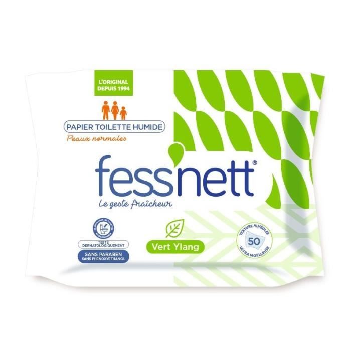 FESS'NETT Papier toilette humide - Vert ylang