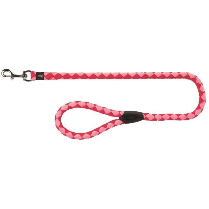 TRIXIE Cavo laisse L–XL : 1 m - ø 18 mm - Rose fuchsia - Pour chien