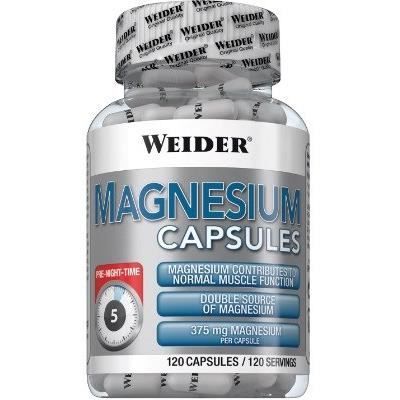 WEIDER Sachet de Magnesium 120 Gélules