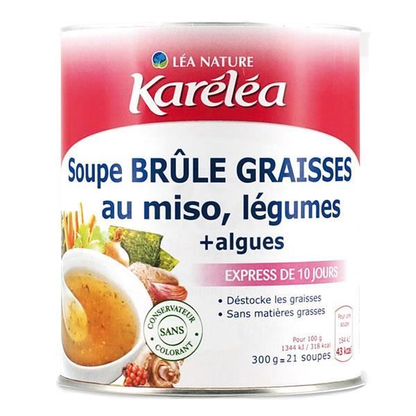 KARELEA Soupe brûle graisses au miso et légumes - 300 g ... KARELEA Soupe brûle graisses au miso et légumes - 300 g ...