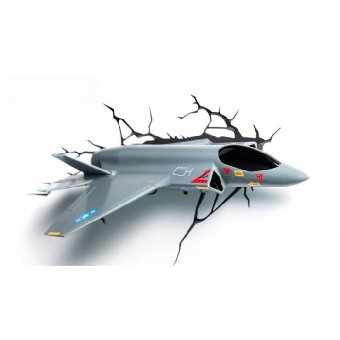 Applique Murale Avion 3D DECO LIGHT Lampe Murale Avion De Chasse   Achat / Vente  Applique Murale Avion