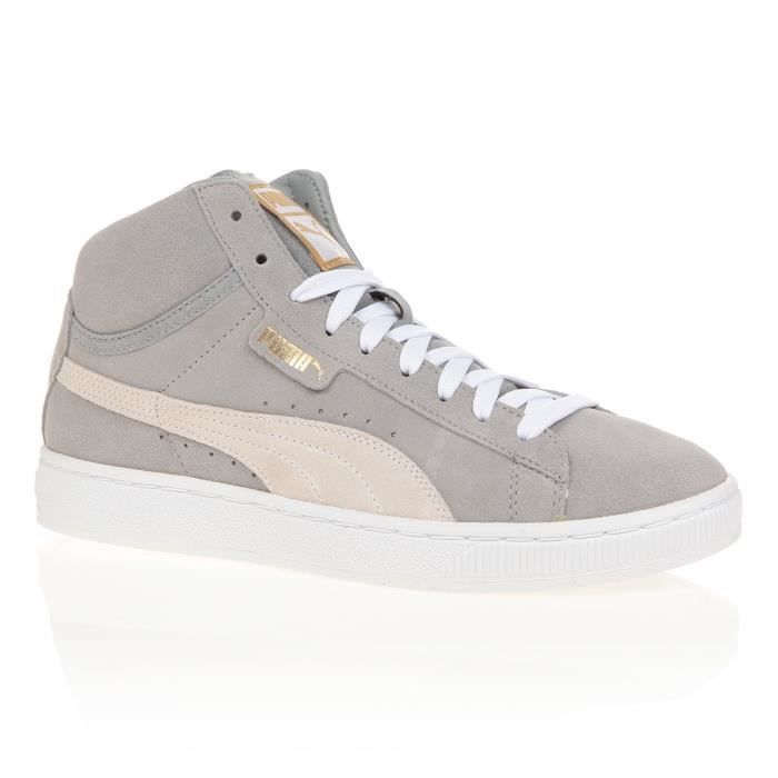 PUMA Baskets Mid S - Adulte - Gris et Beige