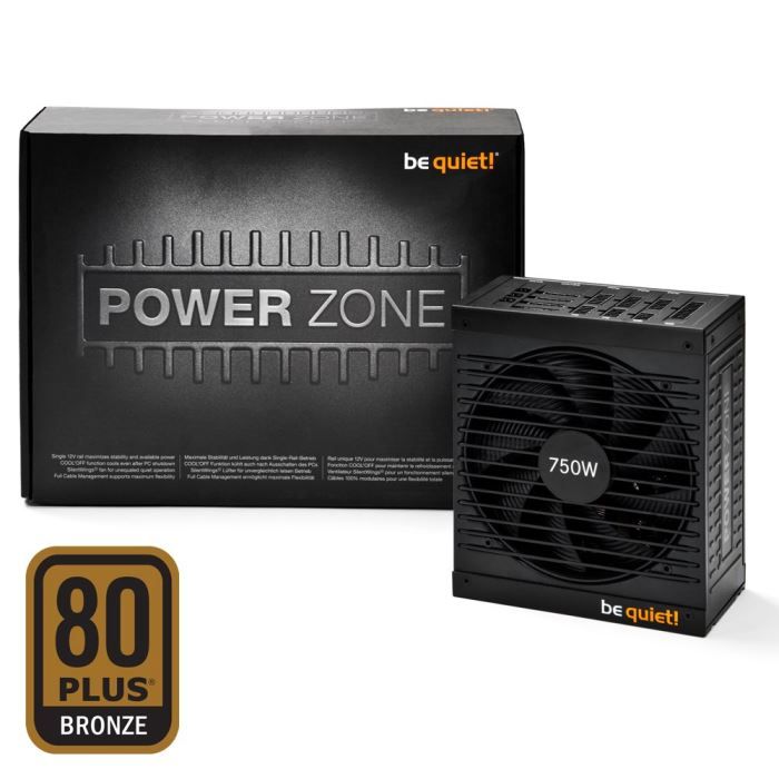 Be Quiet! Alimentation PC Power Zone CM 750W - 80PLUS Bronze