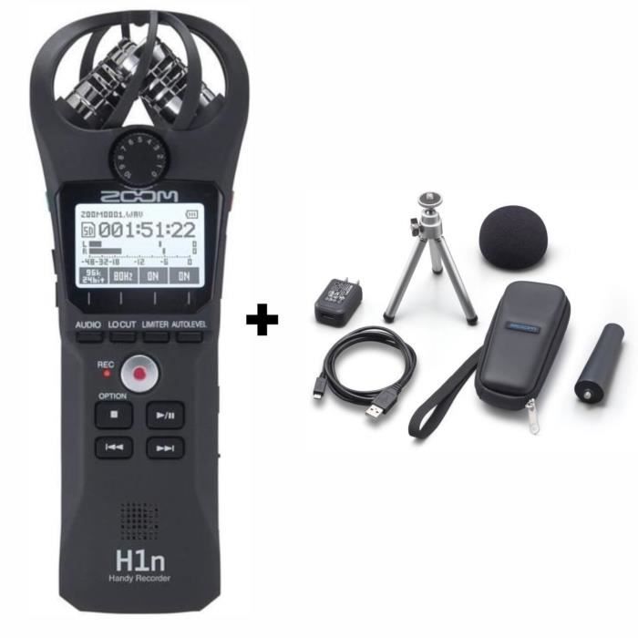 Zoom H1n Enregistreur numérique +Zoom APH-1n Pack d'accessoires pour H1n