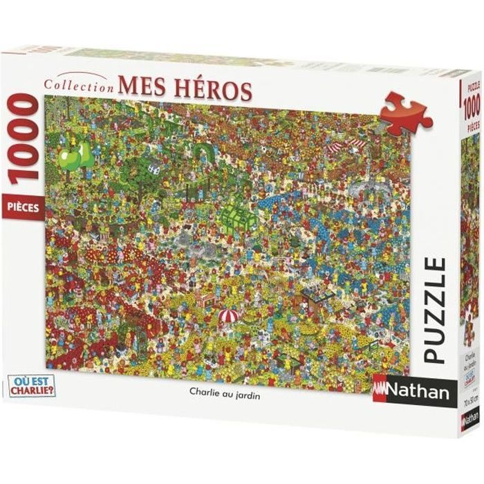 RAVENSBURGER Puzzle N 1000 p - Charlie au jardin / Où est Charlie ?