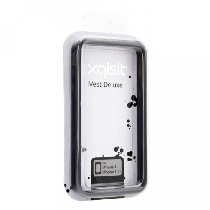 XQISIT Bumper iVest Deluxe - Noir pour iPhone4&4S