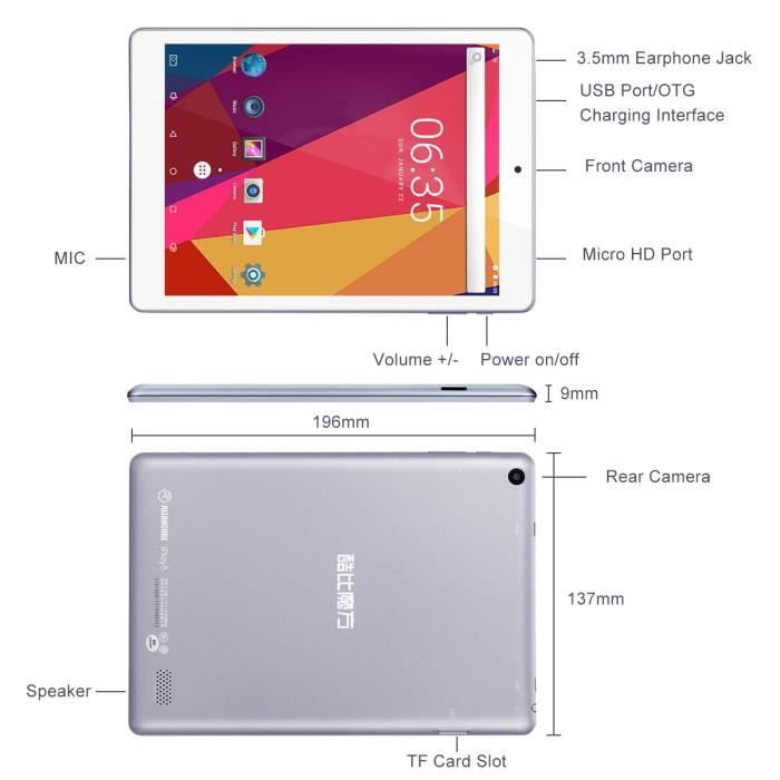  iPlay Tablette PC UE 8 Quad Core 7.85 "Android6.03