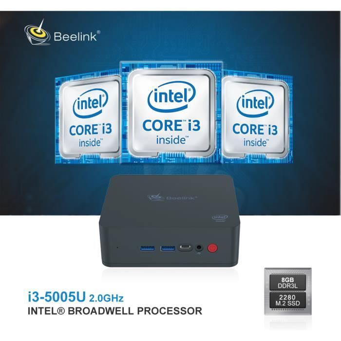 Beelink U55 Mini PC Unité central Intel Core3