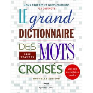 Dictionnaire Des Mots Croises - 