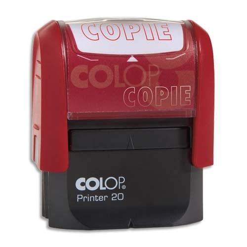 Colop - Tampon encrage rouge 38x14mm : COPIE