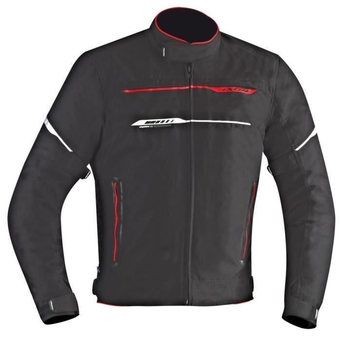 IXON Blouson Moto Zetec HP Noir et Rouge