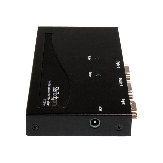 STARTECH Répartiteur vidéo VGA haute résolution à 2 ports - Splitter et amplificateur de signal VGA - 350 MHz