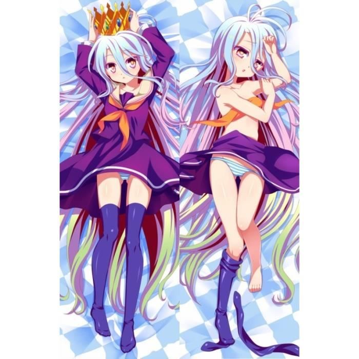 77000977 JAPONÉS Anime NO NO JUEGO VIDA shiro Abraza Consejo de Funda