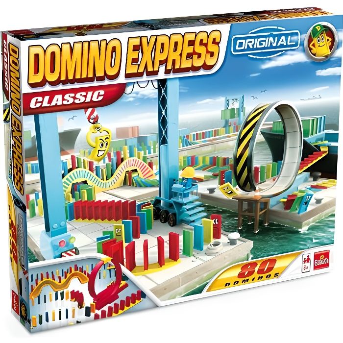 Domino Express Ultra Power – Coffret Géant 388 Dominos + Power Dealer + Avion + Toboggan – Jeu De Construction Créatif Dès 6 Ans