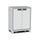 Armoire basse Optima Wonder Ivoire/Gris