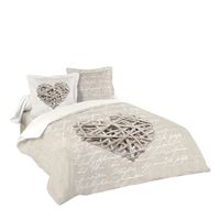 PARURE DE DRAP Parure de lit WOODLOVE 220 x 240 cm PARURE DE DRAP Parure de lit WOODLOVE 220 x 240 cm