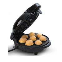APPAREIL À MUFFINS Machine à cake noir avec 8 moules APPAREIL À MUFFINS Machine à cake noir avec 8 moules