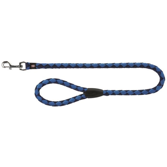 TRIXIE Cavo laisse L–XL : 1 m - ø 18 mm - Bleu indigo et beu royale - Pour chien