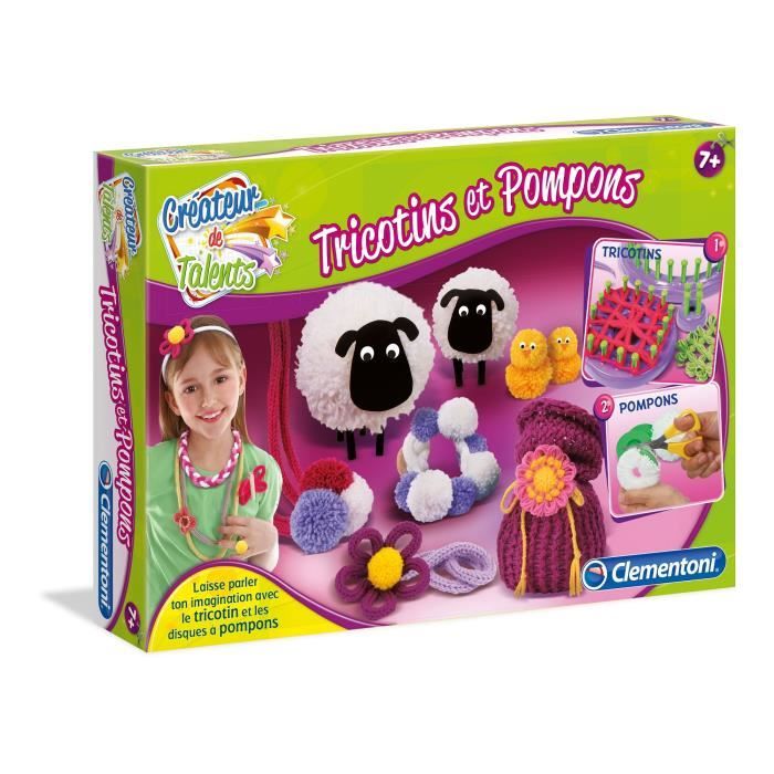 pompon et tricotin