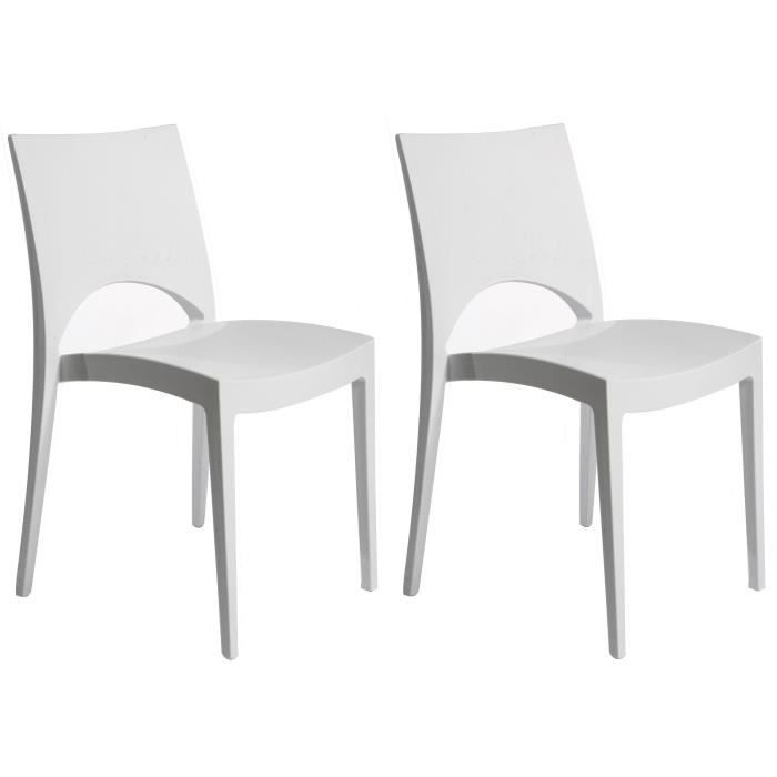 Chaise de jardin blanche  Achat / Vente pas cher