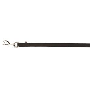 TRIXIE Laisse ? pister sangle plate 15m - 20mm - Noir - Pour chien