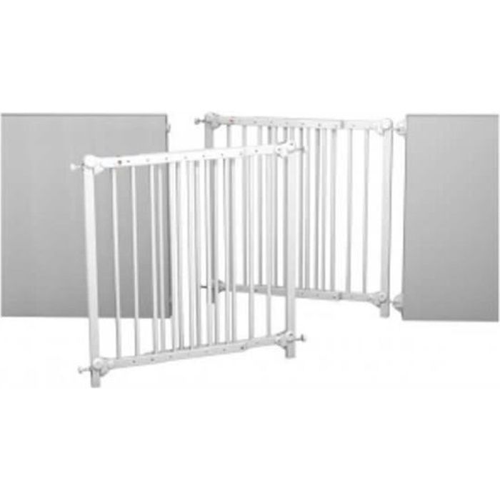 at4 barrière de sécurité enfant amovible et portillon - 73-110 cm