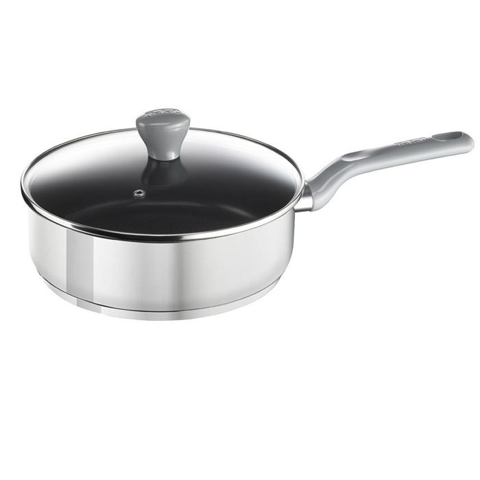 TEFAL ENVY INOX Sauteuse 24cm + Couvercle A6063214 Tous feux dont induction